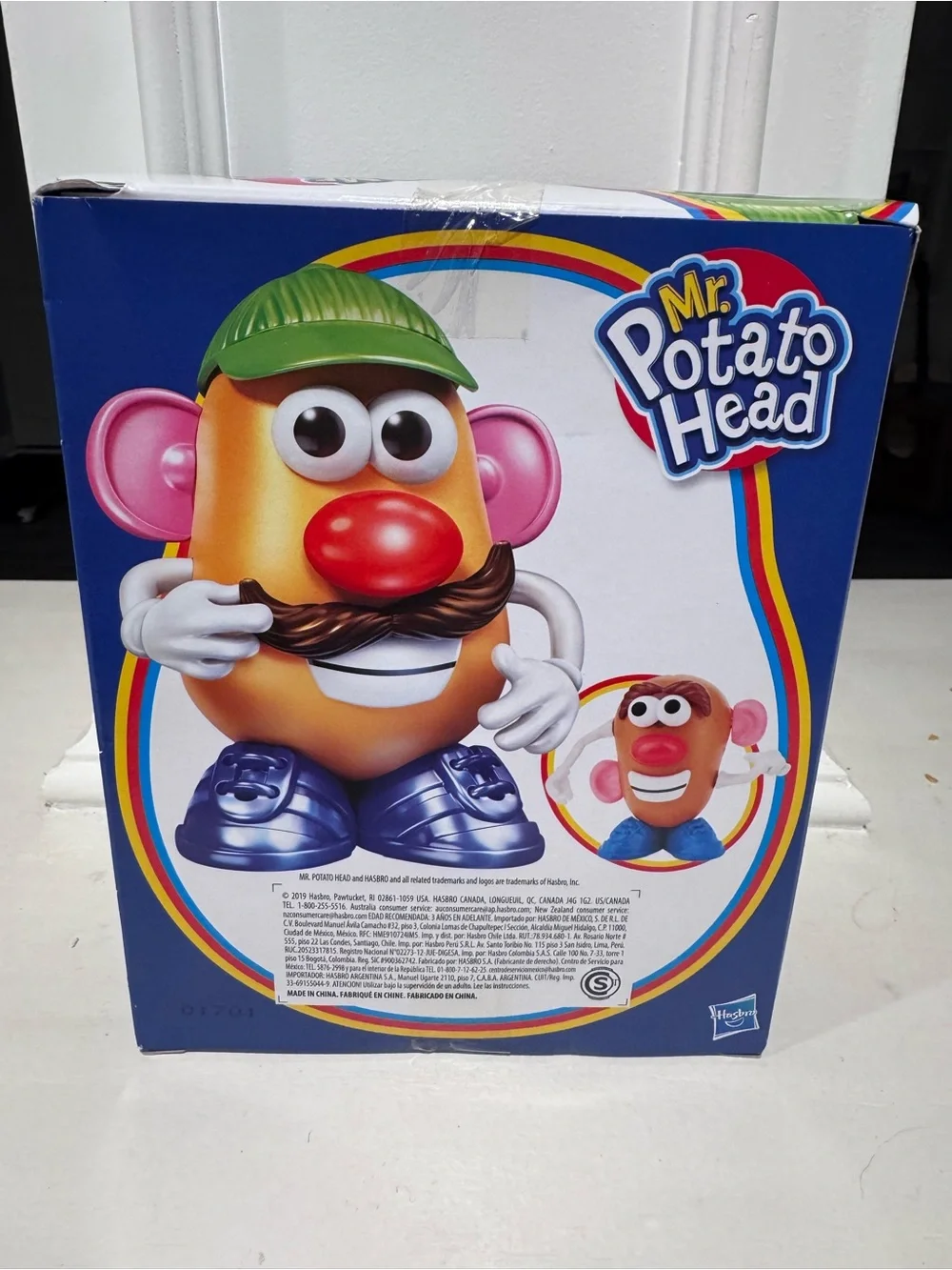Hasbro Mr. Potato Head Classic Toy - Orange Body with Green Hat and Red Nose NEW